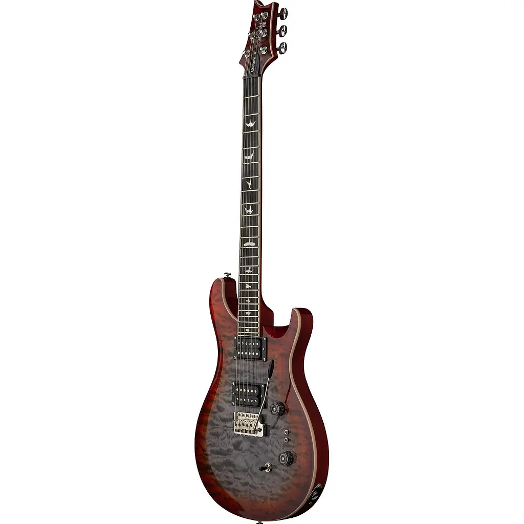 Електрогітара PRS SE Custom 24-08 Quilt Charcoal Cherry Burst (162702) - фото 2