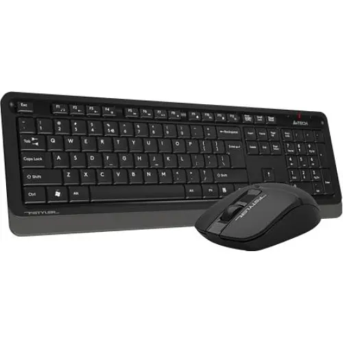 Комплект (клавіатура + миша) A4Tech Fstyler FG1012S, комплект бездротовий клавіатура з мишою, колір чорний (FG1012S (Black)) - фото 2