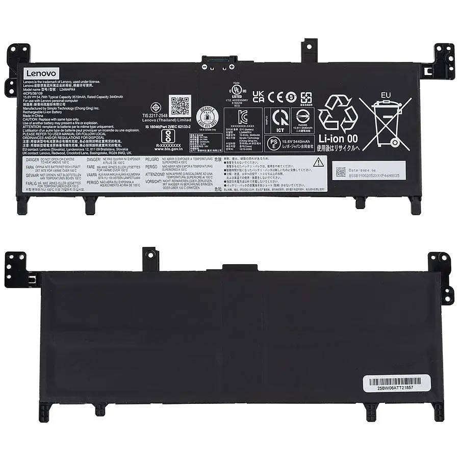 Батарея для ноутбуку Lenovo L24M4PK4 (IdeaPad Slim 5 13ARP10) 15.6 3506mAh Чорний - фото 2
