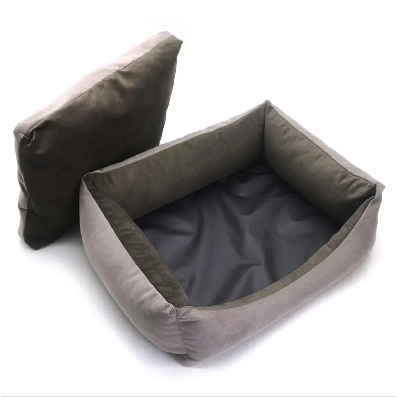 Лежак для собак та котів Zoo-hunt Елегант прямокутний коричневий №2 50х65х18 см - фото 3