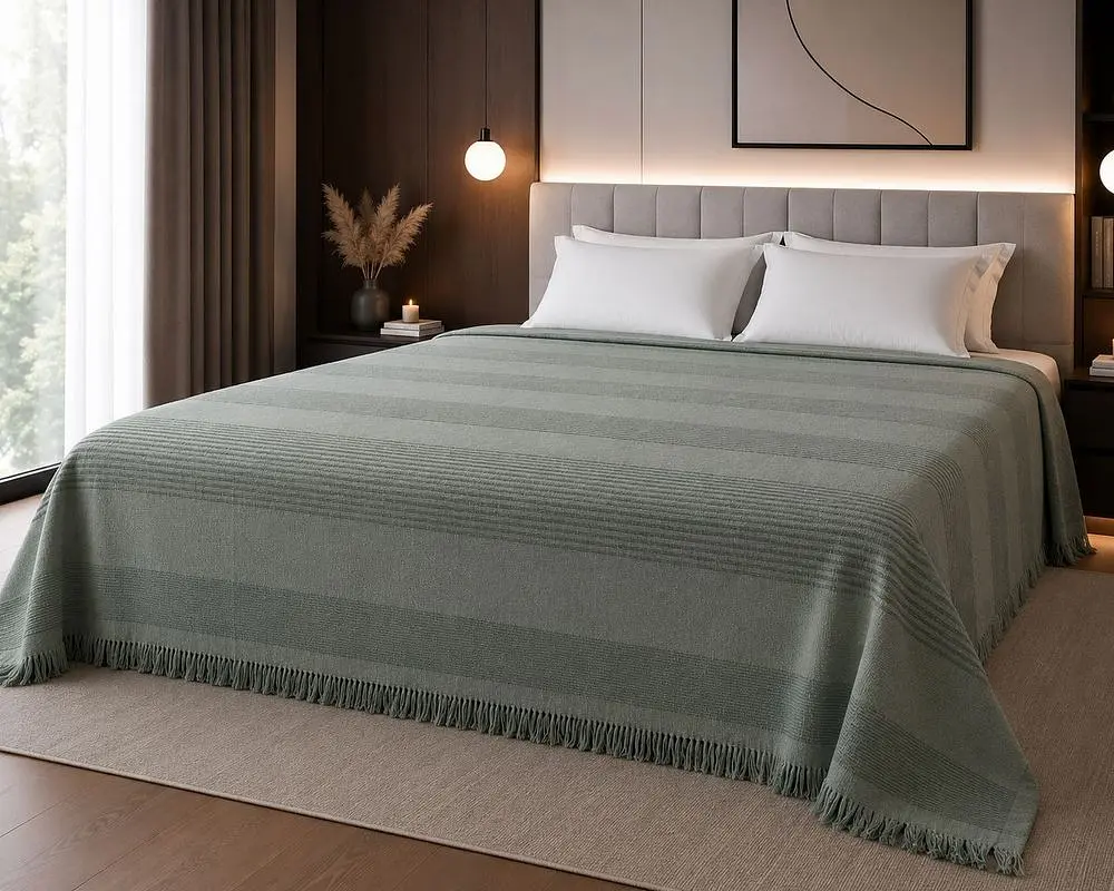Простирадло махрове Parisa Home Pike 150х200 щільність 400 г/м2 м'ята