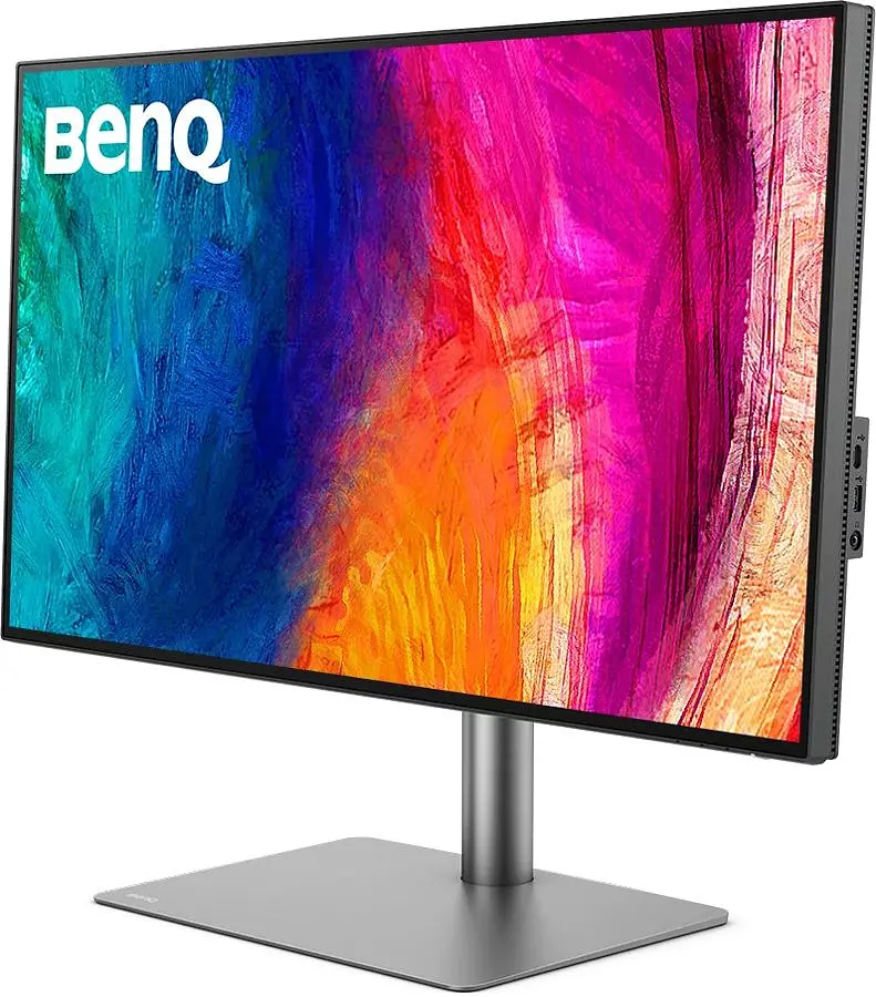Монітор TFT 32" BenQ PD3225U, IPS, 4K, HDMI, DP, USB-C, USB hub, HAS, Pivot, темно-сірий (9H.LLYLA.TBE) - фото 7