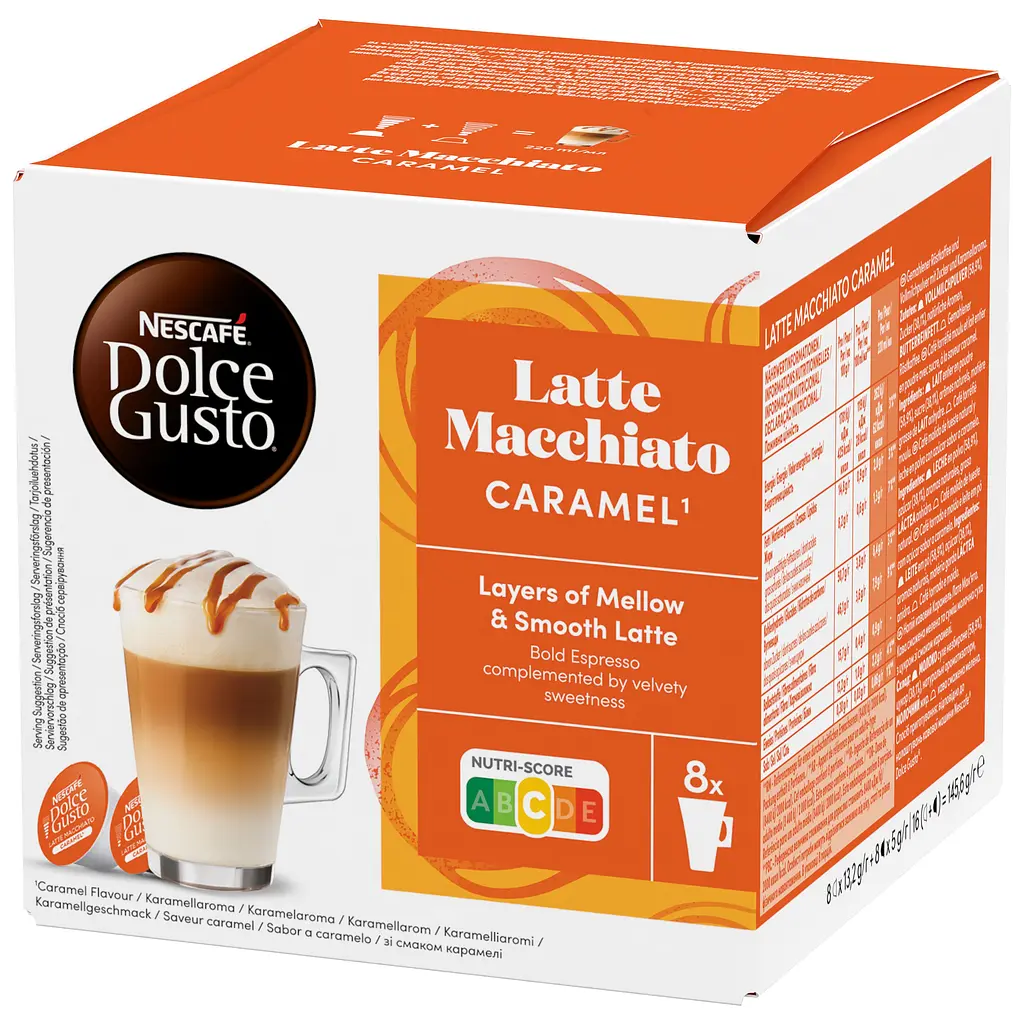 Уцінка. Кава в капсулах NESCAFE Dolce Gusto Latte Macchiato Caramel 16 шт. 145.6 г - фото 4
