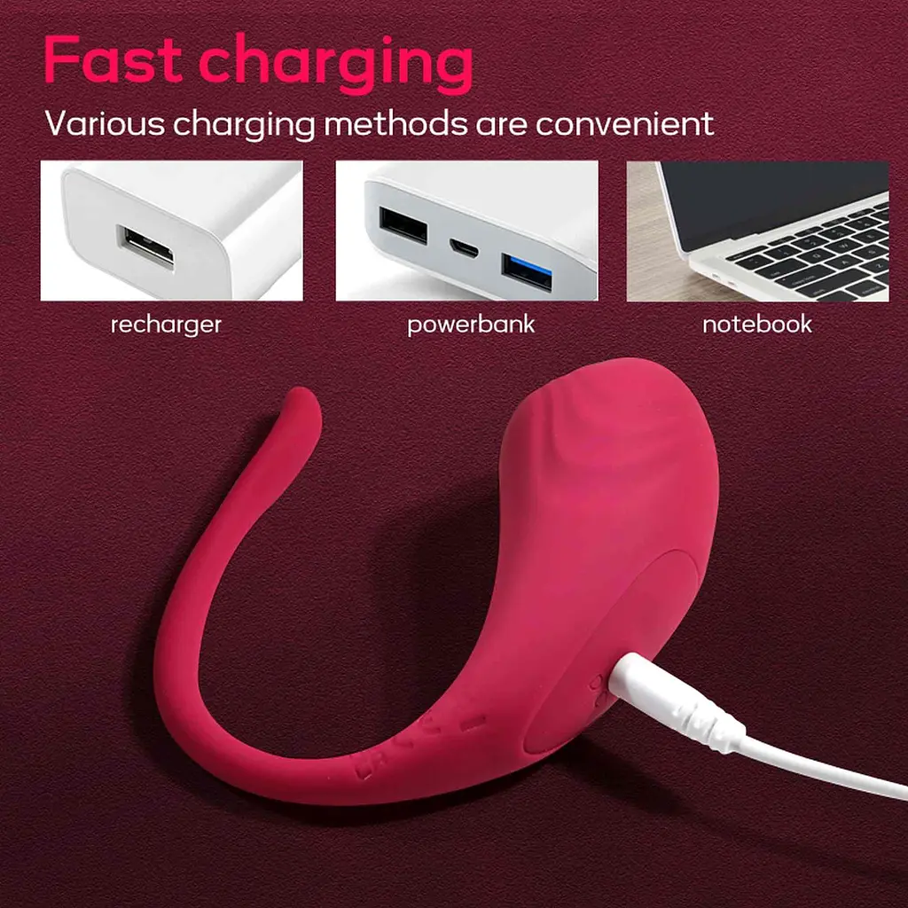 Виброяйцо Boss Series App Love Egg 17.3 см розовый - фото 14