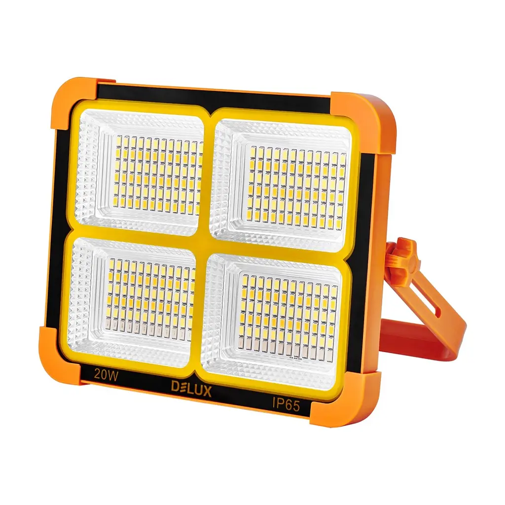 Прожектор Delux REL-1041 ( 3.7V 8000mAh) 288 LED 20Вт IP65 (90023178)