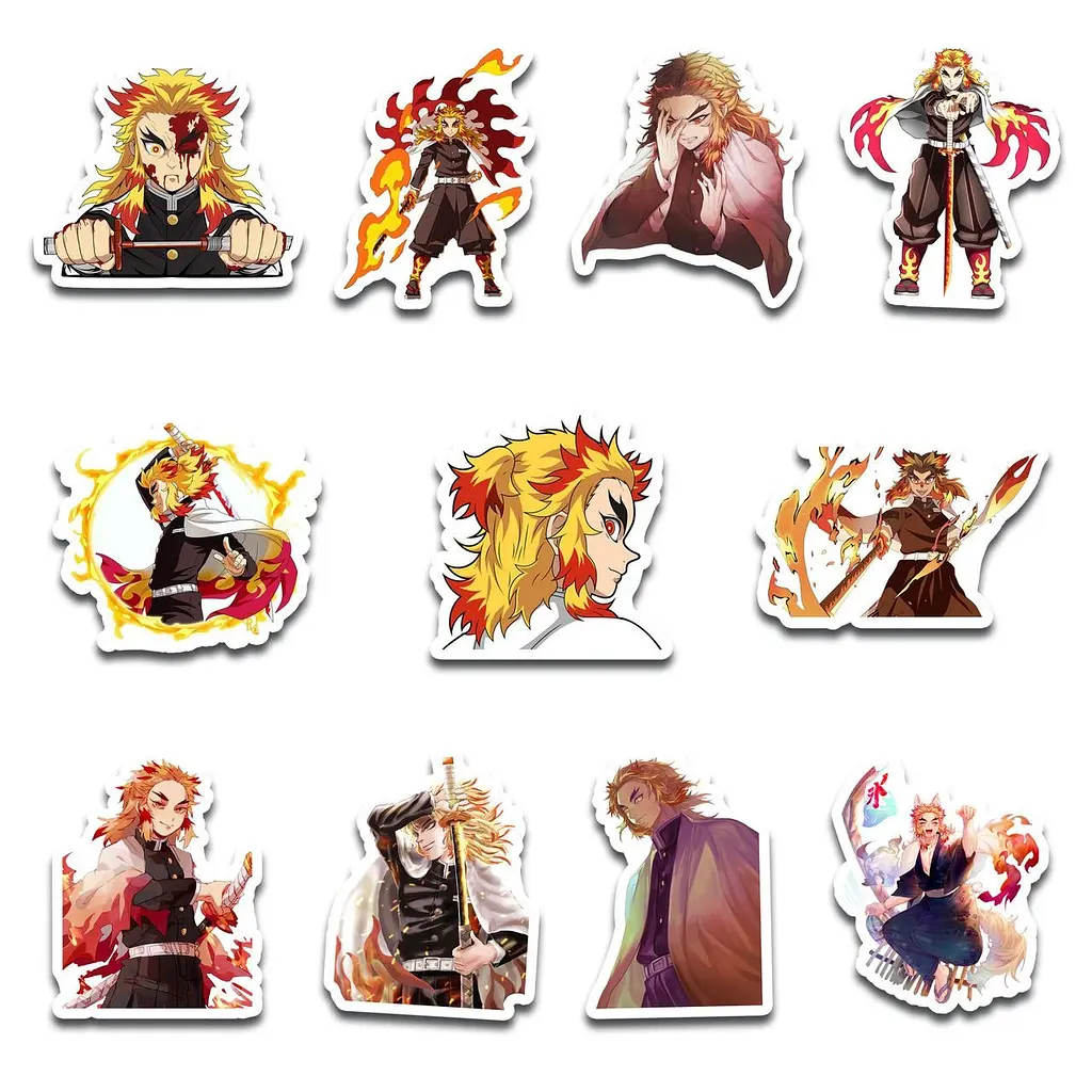 Стикерпак GeekLand Demon Slayer Rengoku 45 штук (SP GL R) - фото 3