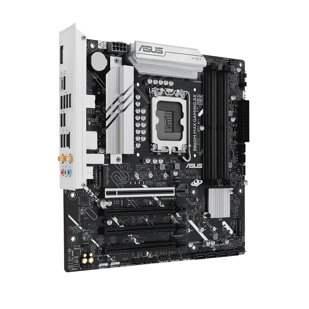 Материнская плата B860M MAX GAMING AX s1851 B860 4xDDR5 M.2 DP USB Type-C Wi-Fi BT mATX Asus teh0018961 - фото 3