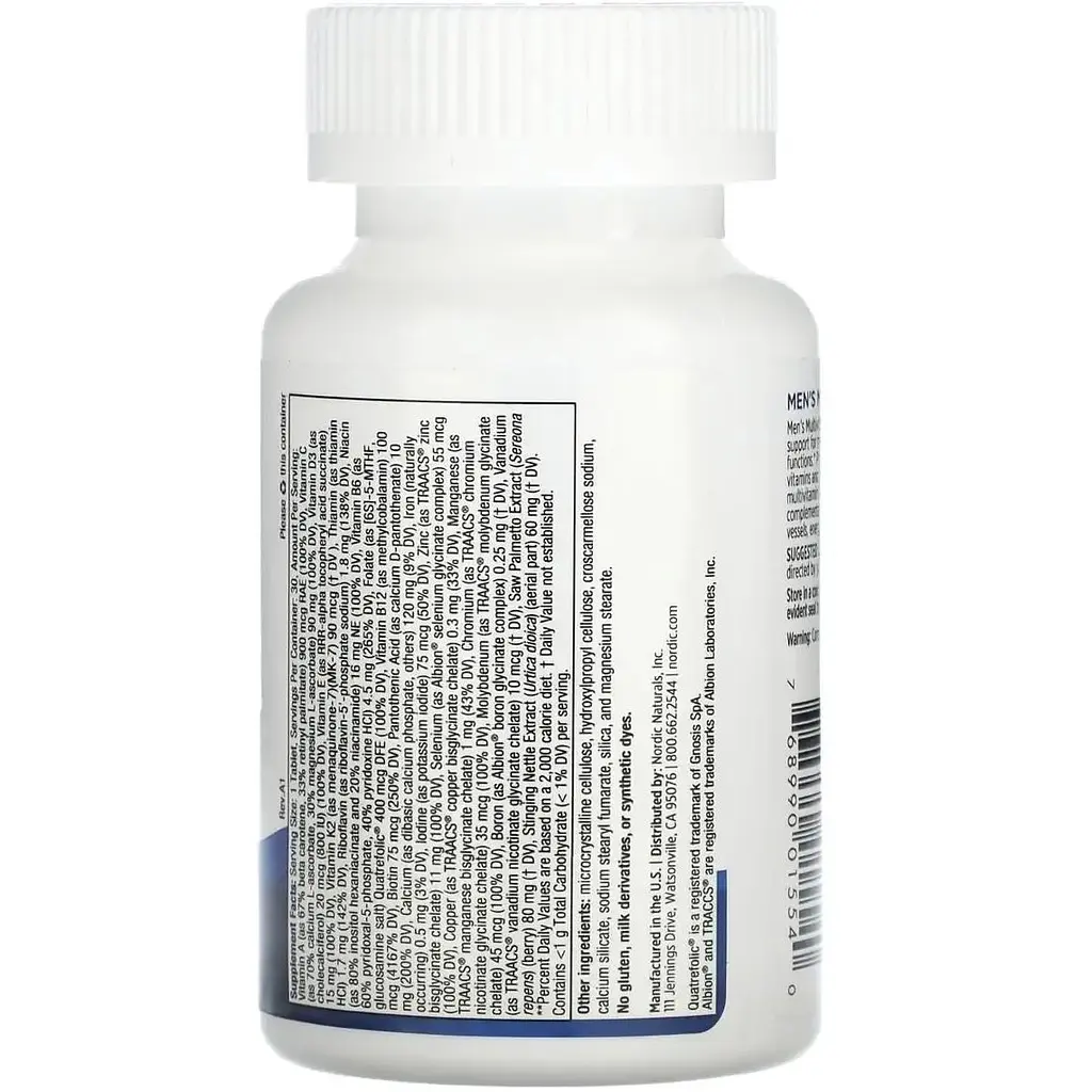 Мультивітаміни для чоловіків Nordic Naturals One Daily 30 таблеток - фото 2