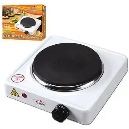 Плита одноконфоркова електрична кухонна Stenson ME-0011 настільна переносна  - фото 2