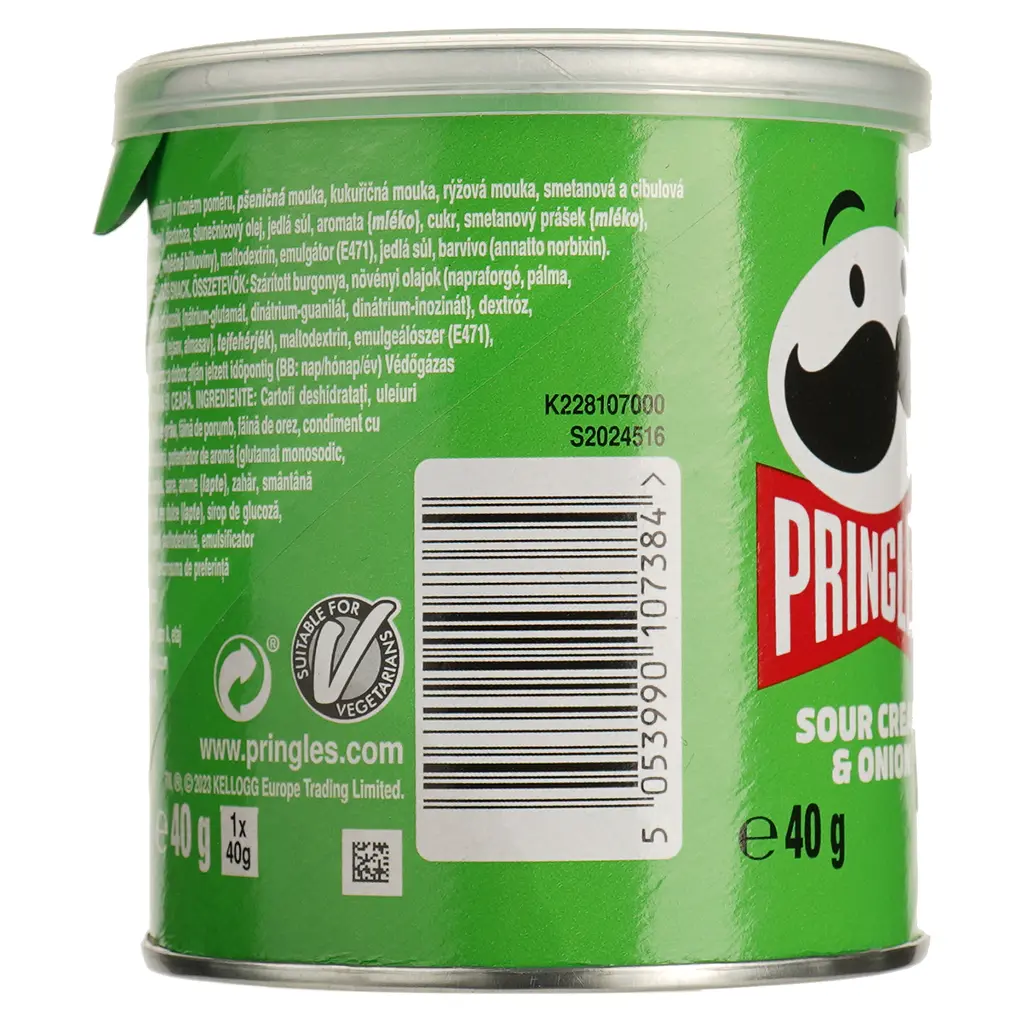 Чипсы Pringles Cream & Onion Сметана и лук 40 г - фото 2