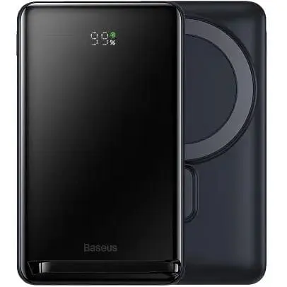 Внешний акумулятор Baseus Magnetic Bracket Wireless магнитный беспрводной 10000mAh 20W PPCX000003 - фото 8