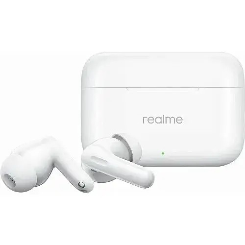 TWS Realme Buds T200 Snowy White KZ - фото 2
