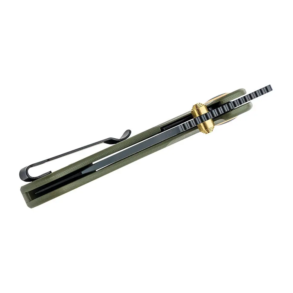Ніж CJRB Maileah L Чорний Blade, AR-RPM9 Steel, G10 зелений - фото 3