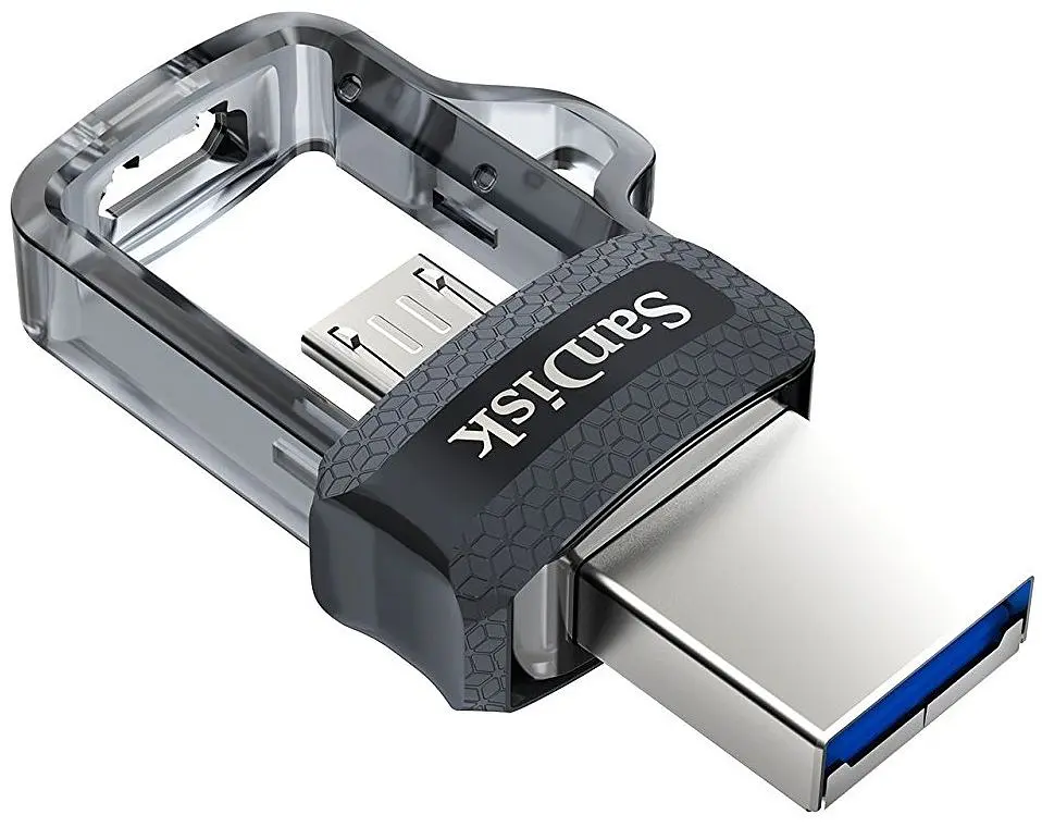 USB флеш-накопичувач SanDisk Ultra Dual 64GB USB-A + microUSB 3.0 OTG (SDDD3-064G-G46) [64719] - фото 3