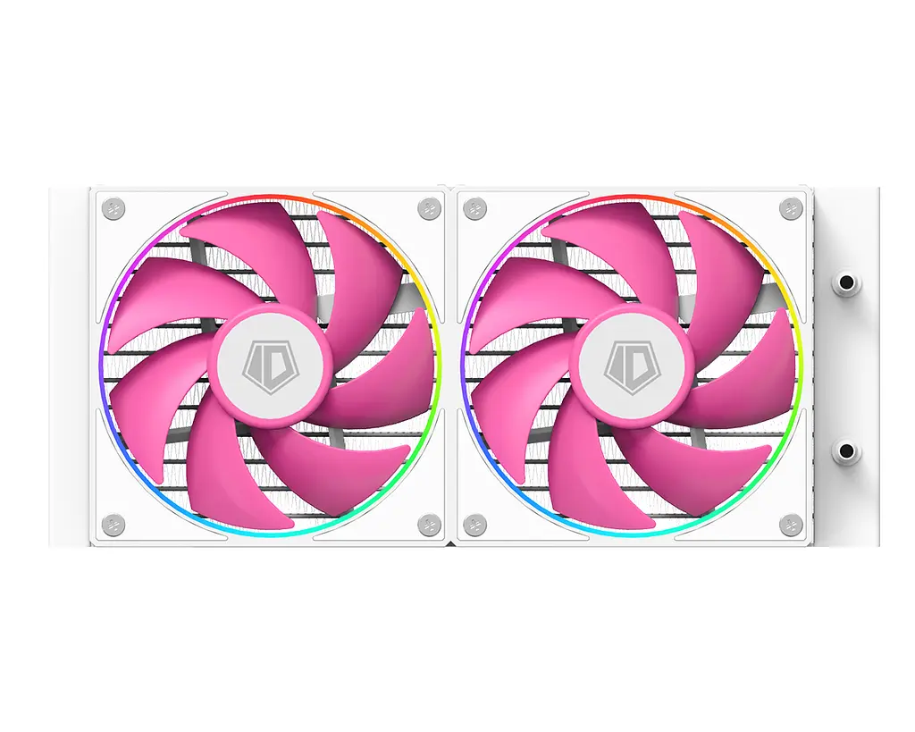 Система рідкого охолодження ID-Cooling FX240 INF PINK, White+Pink Fans, Intel: 1851/1700/1200/2066/2011/1366/115x, AMD: AM4/AM5, 500-2000±10% RPM, 27. - фото 2