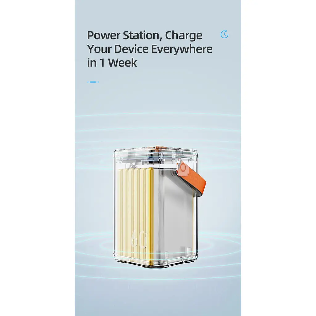 Повербанк O2 Project потужний 60000 mAh 65W для ноутбука 6 портів 20V - фото 7