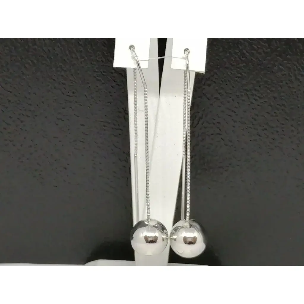 Срібні сережки-протяжки Qvaliz. 902-0808OR - фото 3