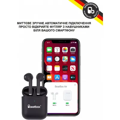 Навушники BeatBox PODS AIR 2 Wireless Charging Black (bbpair2wcb) - фото 4