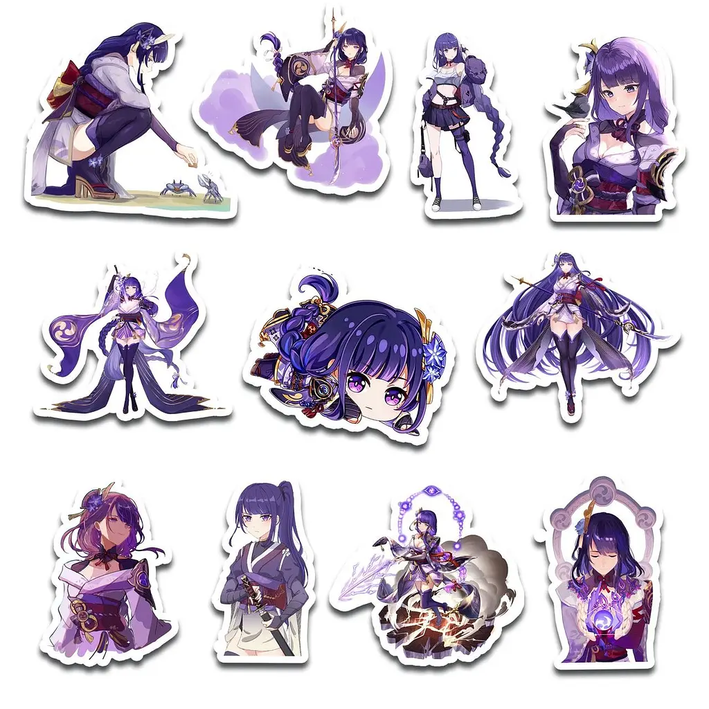 Стікерпак GeekLand Genshin Impact Raiden 45 штук (SP GI R 01) - фото 2