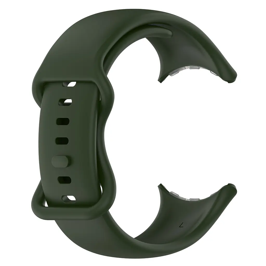 Силіконовий ремінець на смарт годинник Google Pixel Watch 3 45mm/4 45mm, Silicone, field green, зі зручною застібкою, на фітнес браслет, ArmorStandart (ARM84020) - фото 3