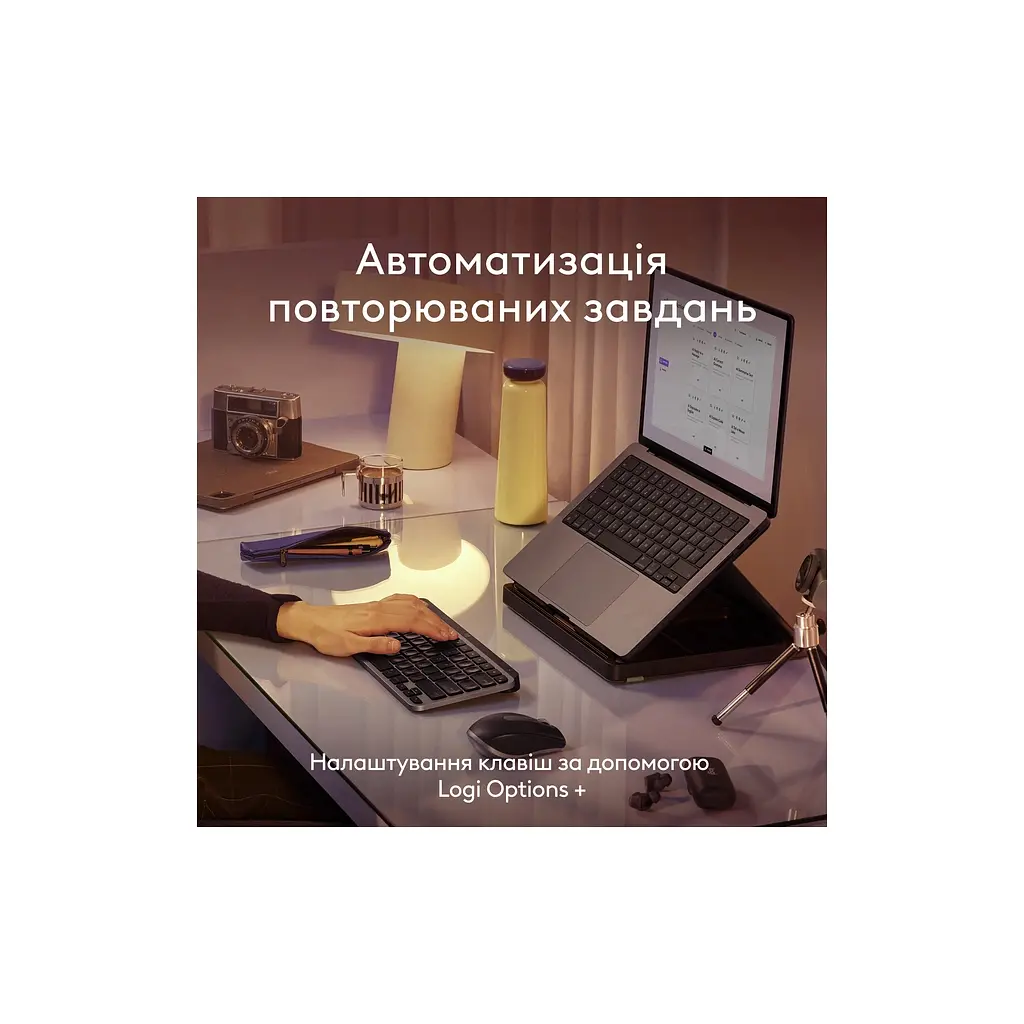 Клавіатура Logitech MX Keys Mini для MAC Wireless UA Space Grey (920-012652) - фото 8