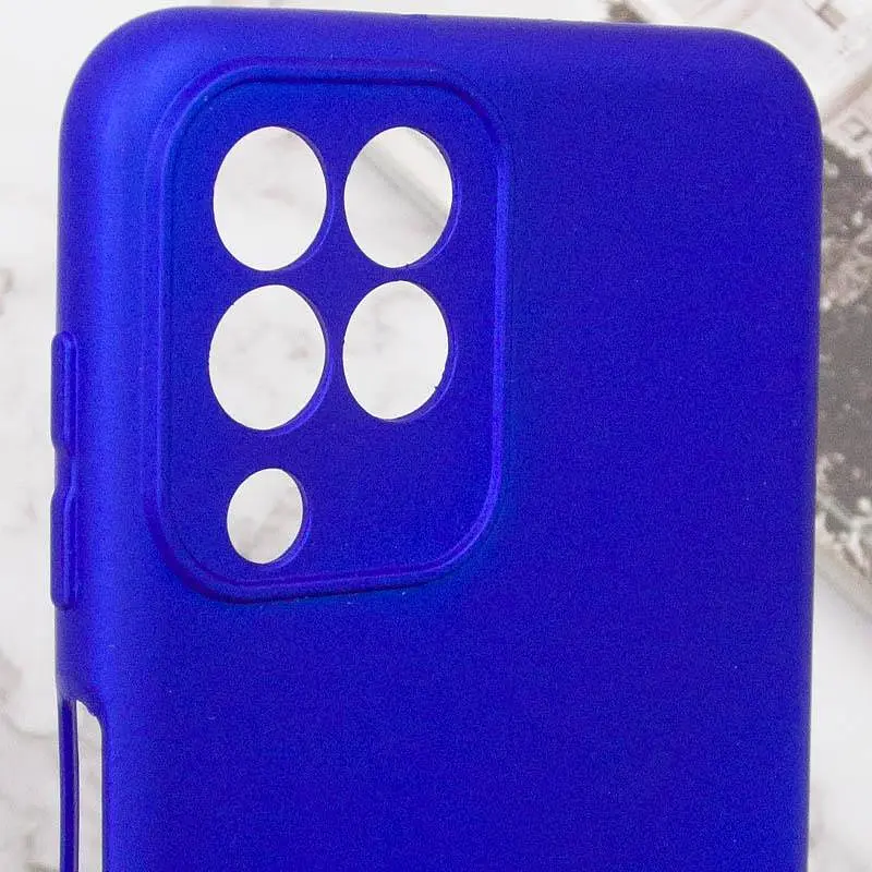 Чехол TPU GETMAN Liquid Silk Full Camera для Samsung Galaxy M33 5G Синий / Iris - фото 5