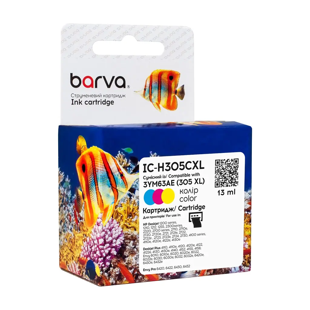 Картридж Barva HP 305XL color/3YM63AE, 13 мл (IC-H305CXL)