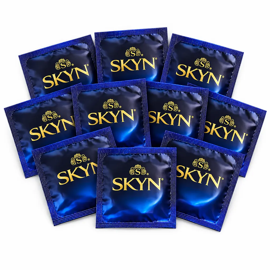 Презервативи Skyn Extra Lube безлатексні 10 шт — поліізопренові презервативи з додатковою змазкою поштучно