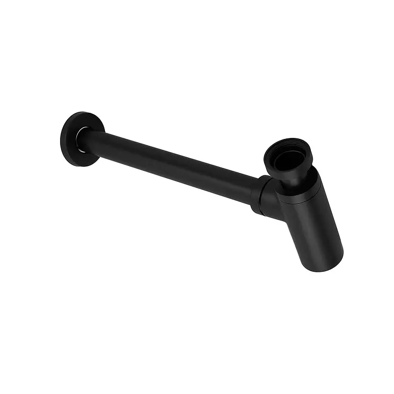 Сифон для раковини Koer BT-01-05 KR3410, Чорний матовий - фото 2