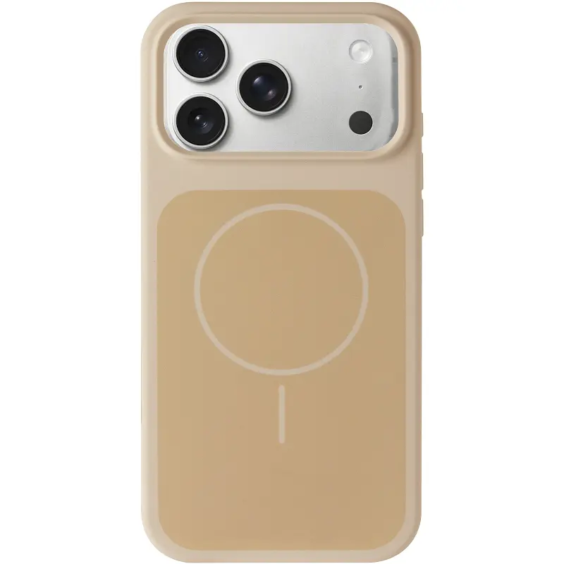 Чохол Epik Silk Duo Color (AA) NO LOGO with Magnetic Fit для Apple iPhone 17 Pro / 18 Pro (6.3") Antique White - фото 2