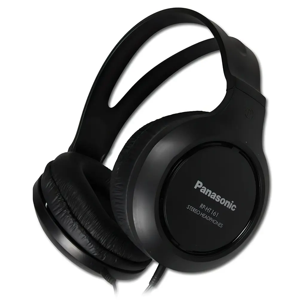Проводные полноразмерные наушники Panasonic RP-HT161E-K (Черный) - фото 2