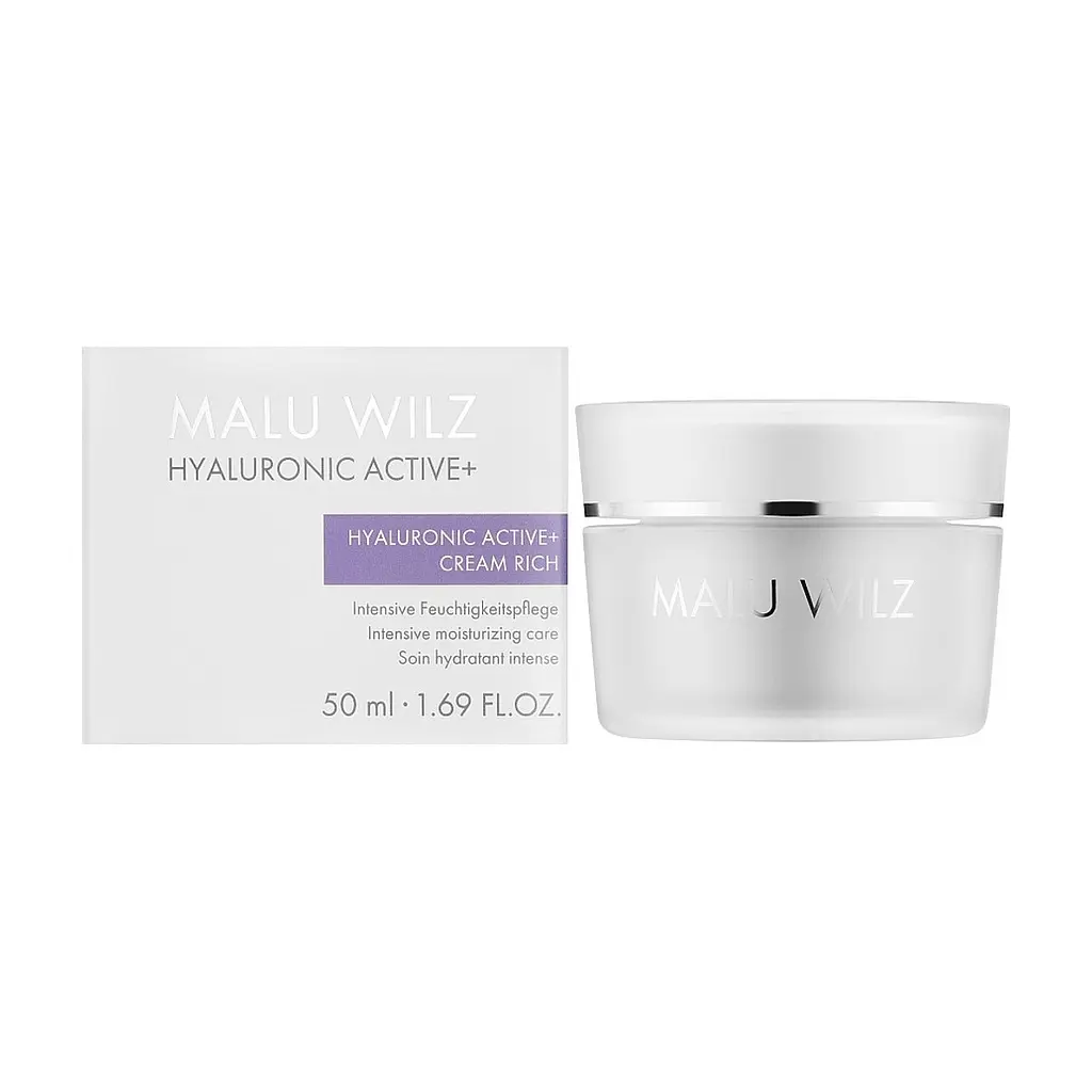 Крем для обличчя Malu Wilz Hyaluronic Active+ Cream Rich Зволожувальний 50 мл (4060425000180) - фото 2