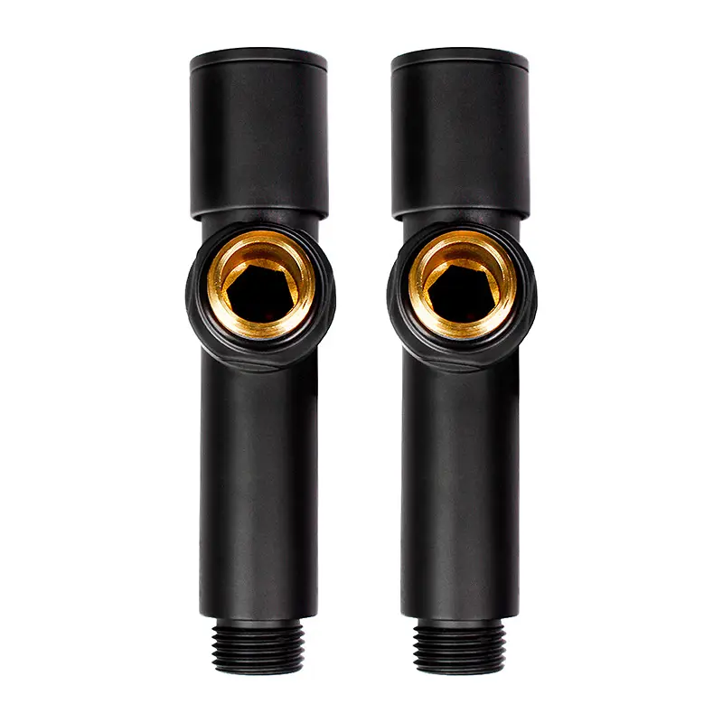 Комплект дизайн кранів Ideale Dante 1/2”x1/2” чорний - фото 4