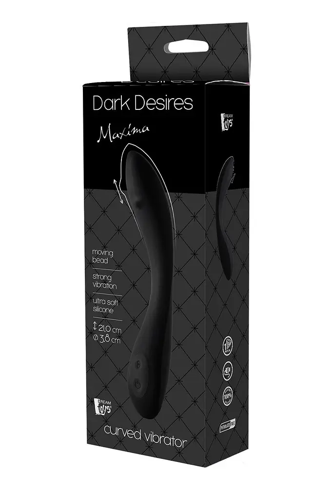 Вібратор Dream Toys Dark Desires Maxima, 21 см чорний - фото 2