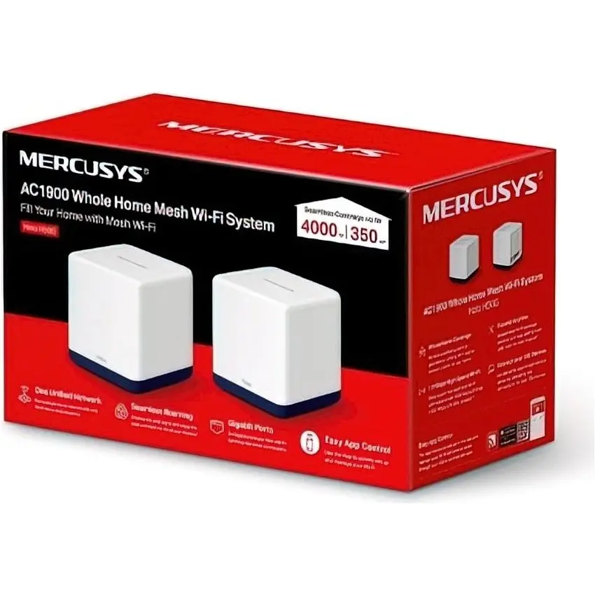 Wi-Fi Mesh система Mercusys Halo H50G 2 шт [114255] - фото 3