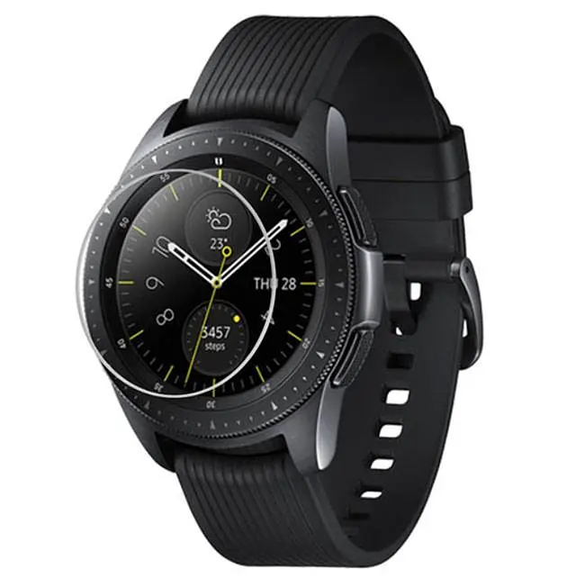 Закаленное защитное стекло для часов Samsung Galaxy Watch 42 мм (SM-R810) - фото 2