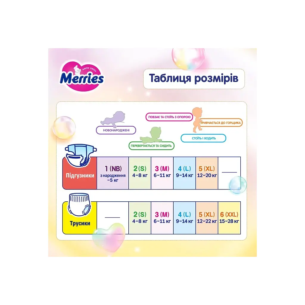 Підгузки Merries розмір XL (12-22 кг) трусики 46 шт (4901301442963) - фото 12