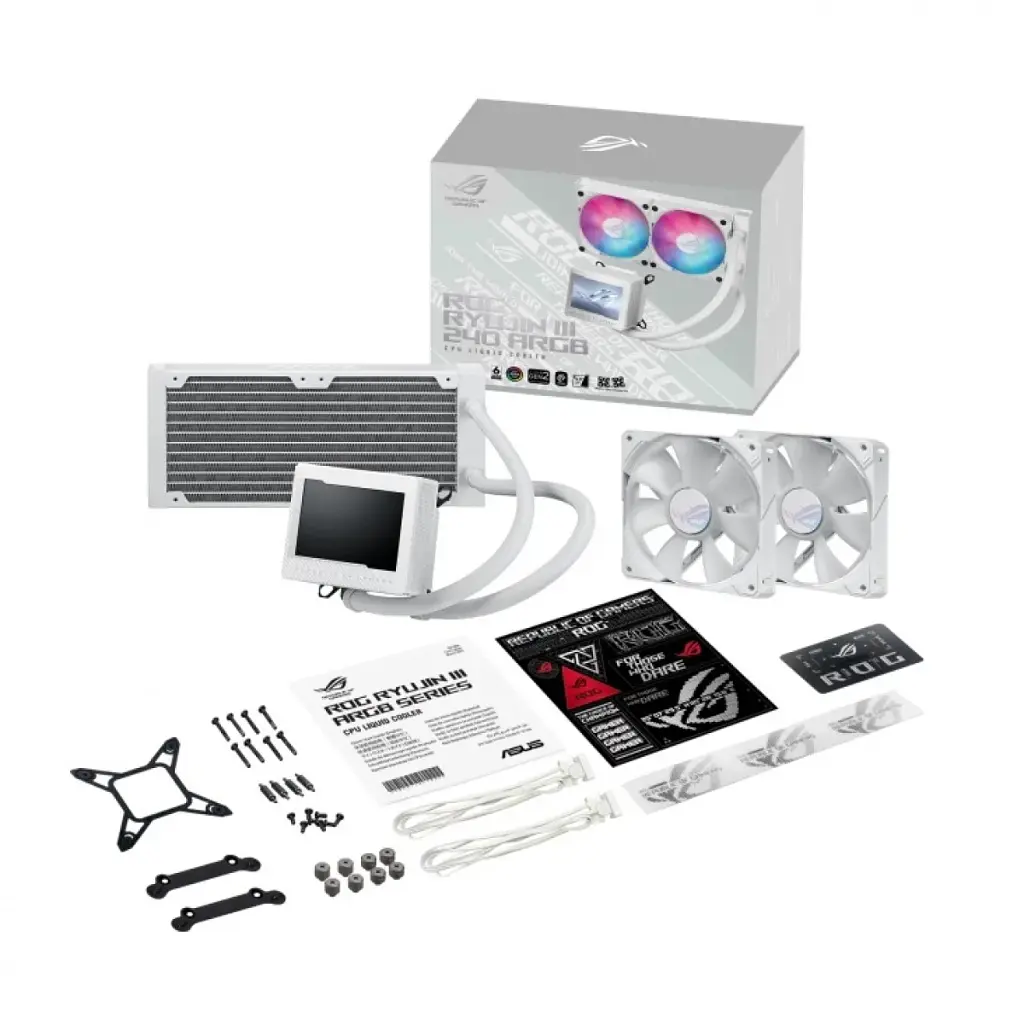 Система рідинного охолодження ASUS ROG Ryujin III 240 ARGB White Edition (90RC00K2-M0UAY0) - фото 7