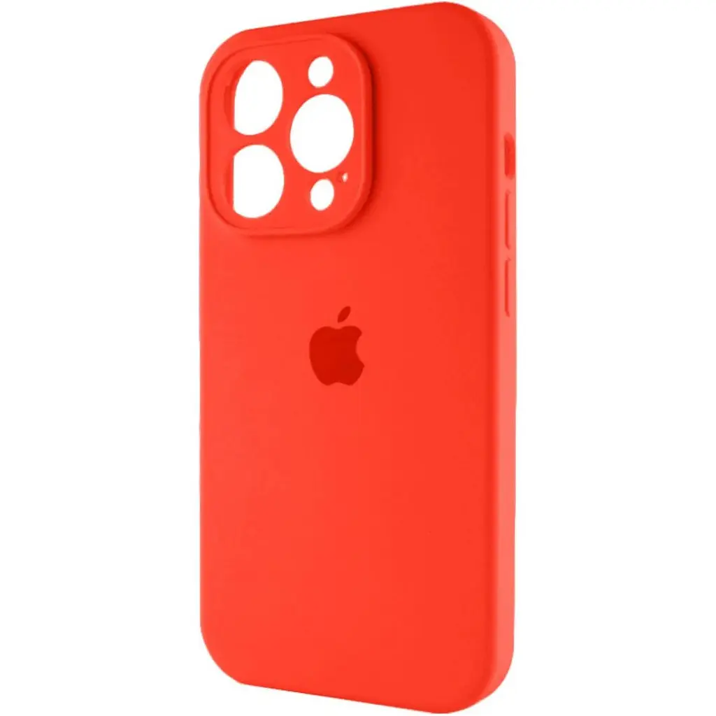 Чохол Silicone Case Camera Protect для Apple iPhone 16 Pro Max Peach AA [117081] - фото 4