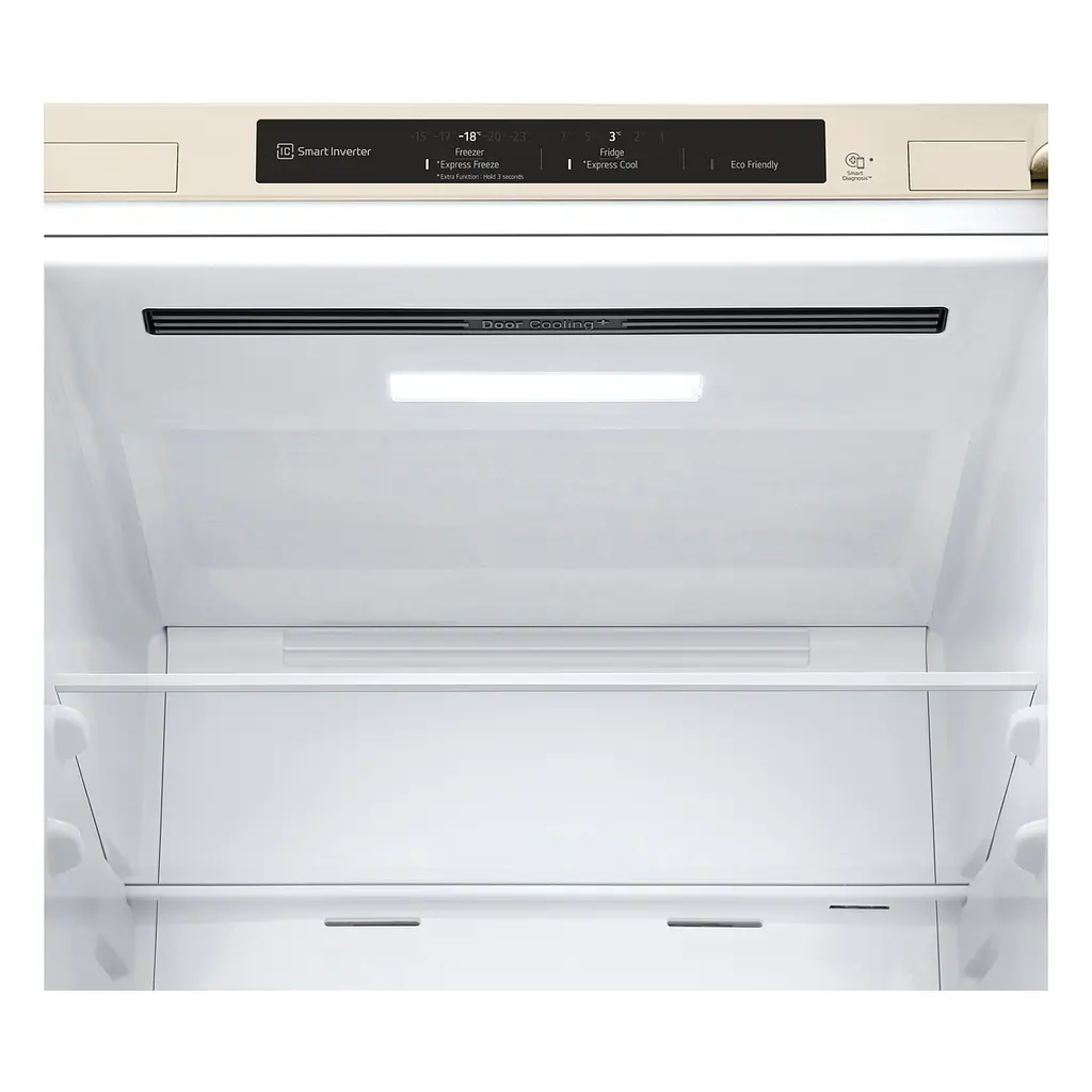 Холодильник LG 203x60х68 холодильное отделение 277 л морозильное отделение 107 л 2 дверь А+ NF бежевый (GC-B509SECL) - фото 7