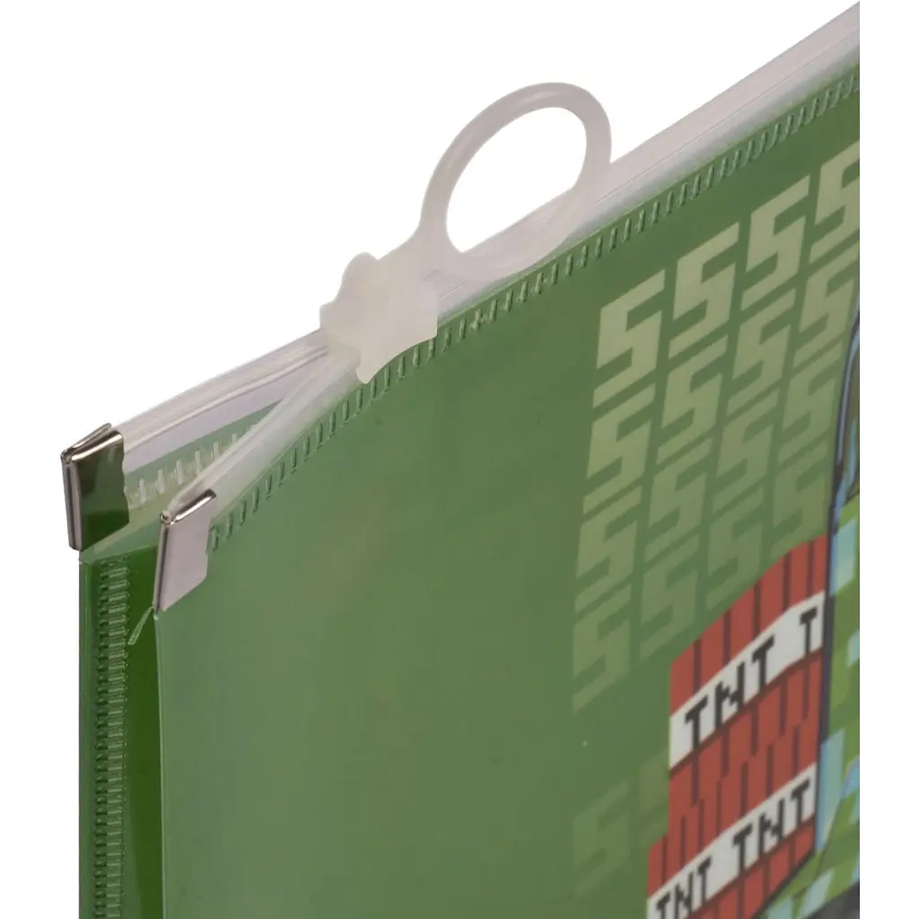 Папка-конверт Yes Minecraft Creeper B5 на блискавці (492350) - фото 2