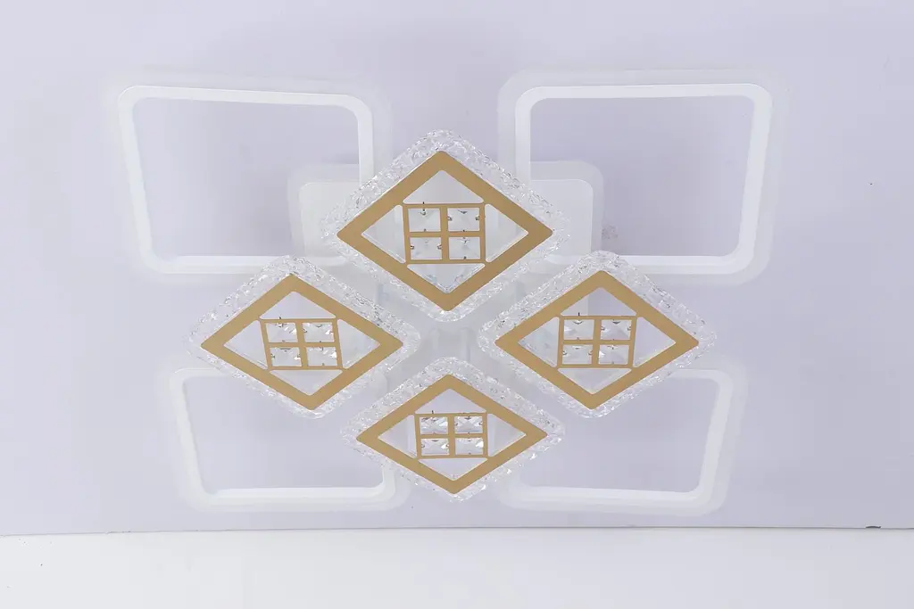 Люстра світлодіодна Valeso V K39930-4+4+1 WT+gold з пультом - фото 2