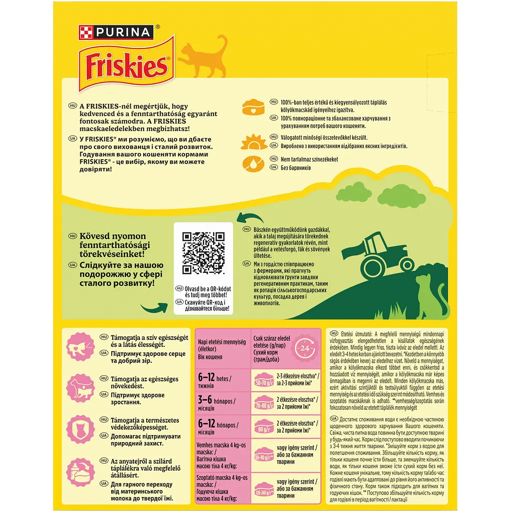 Сухий корм для кошенят Friskies Junior з куркою, молоком та овочами 300 г - фото 4