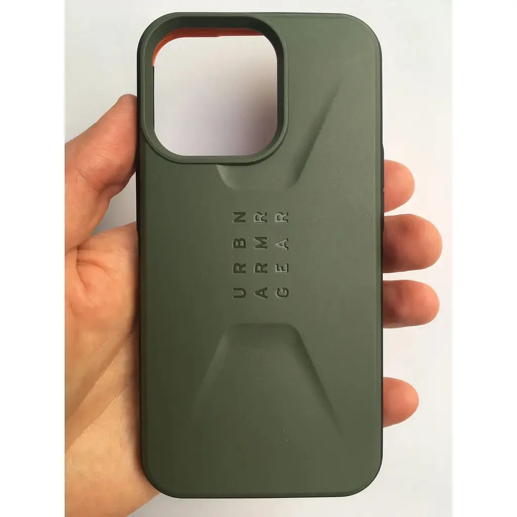 Оригинальный проивоударный чехол UAG Civilian для iPhone 13 Pro (6.1") Olive (11315D117272) - фото 9