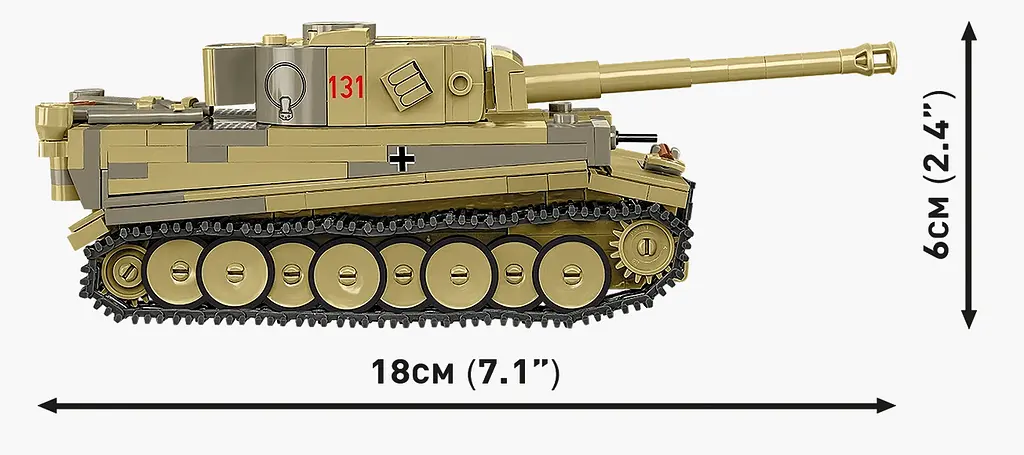 Конструктор дитячий танк PANZER VI TIGER I no. 131 COBI 2734 - фото 7