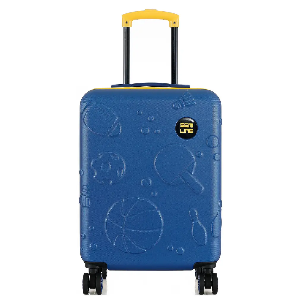 Валіза мала дитяча Semi Line 20 дюймів (S) дюймів (S) ABS-Plastic Blue/Yellow (T5888-2) - фото 2
