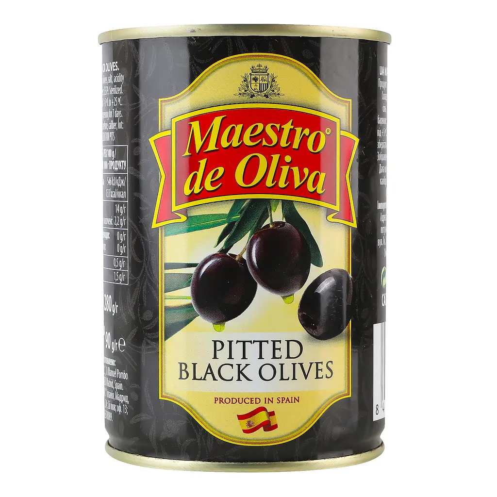 Маслины Maestro de Oliva черные без косточки 280 г (439060) - фото 4