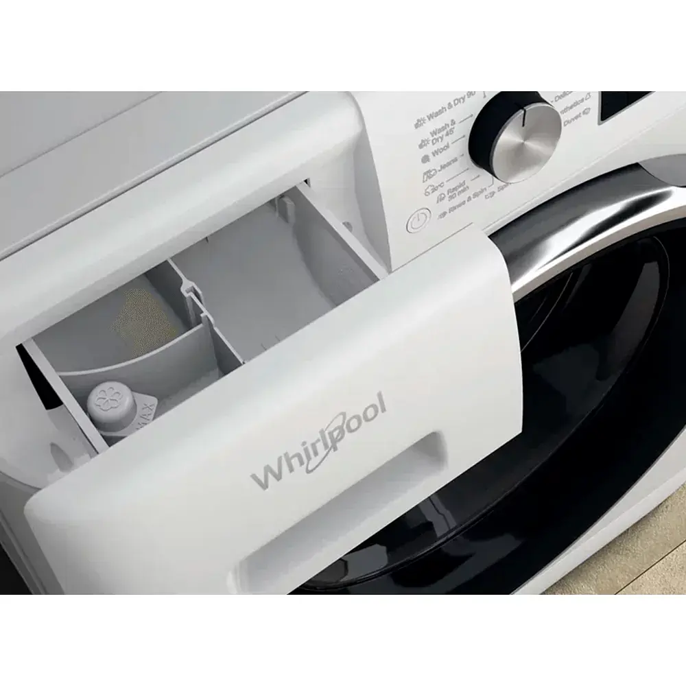 Прально-сушильна машина Whirlpool фронтальна 11(7) кг 1600 A 60 см дисплей пара інвертор білий - фото 5