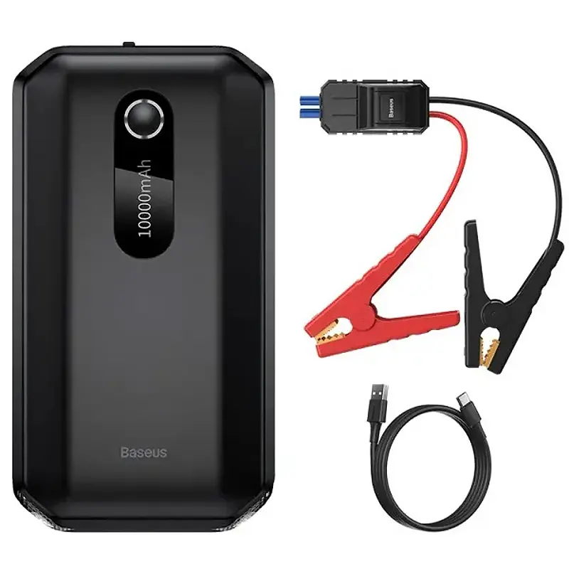 Пусковий пристрій (бустер) для автомобіля Baseus Super Energy Air Car 10000 mAh (CGNL0201) Black - фото 2