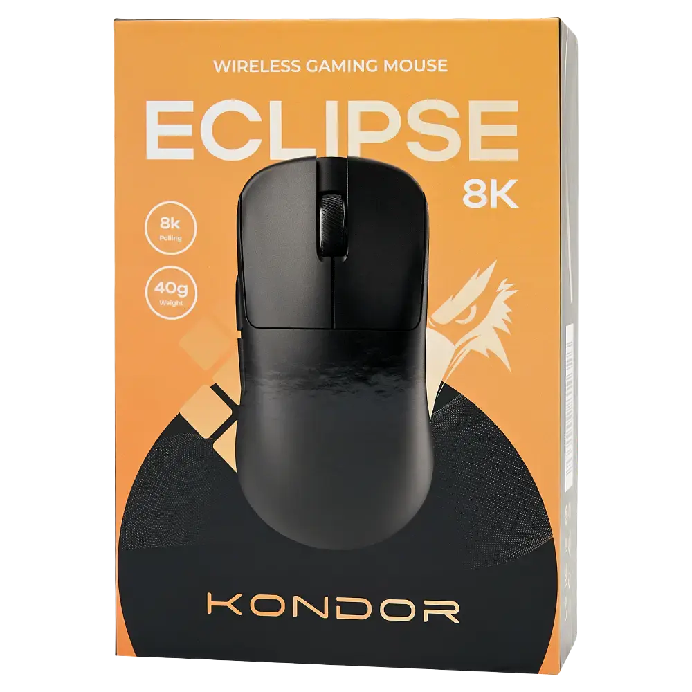 Ігрова бездротова мишка Kondor Eclipse 8K / Три режими підключення / Сенсор Pixart PAW3950 / 30000 DPI / Black - фото 10